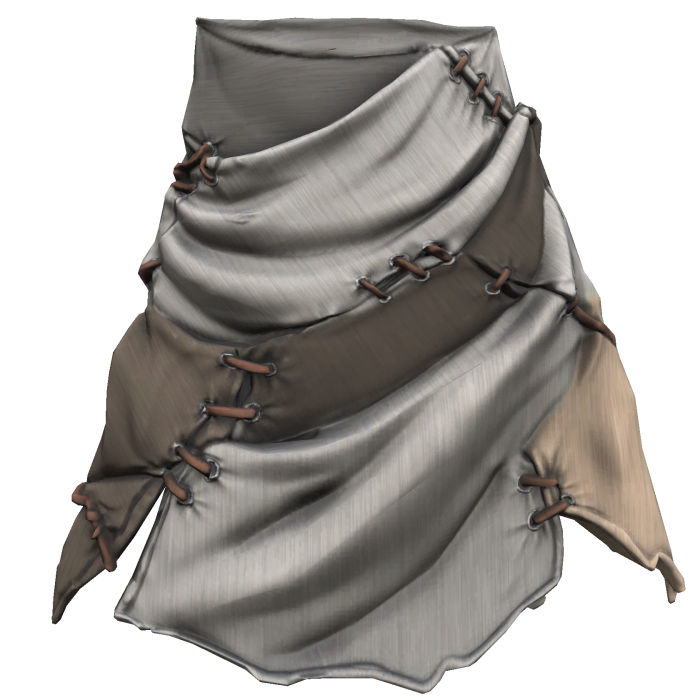 Patchwork Nomad Cape (Half White Version)