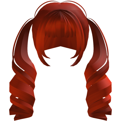bratty twintails curl red Roblox item