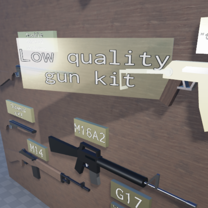 Low poly gun models preview 1