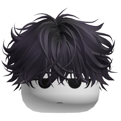 Anime Moe Boy w Messy Hair (Purple) Roblox item