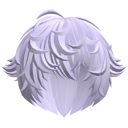 purple emo moe vkei messy anime hair with tufts Roblox item