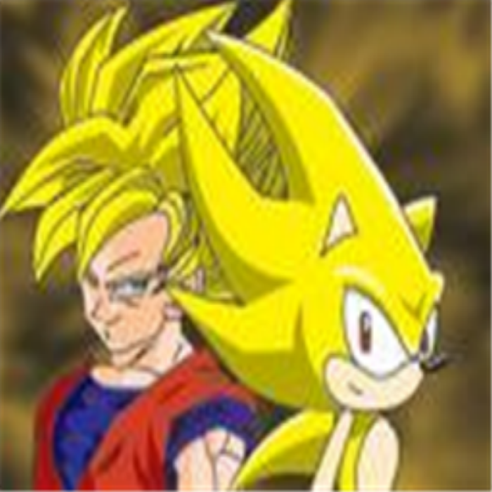 super sonic and super saiyen goku Roblox decal