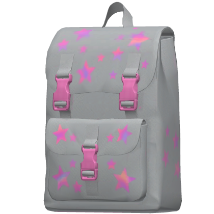pink y2k stars backpack