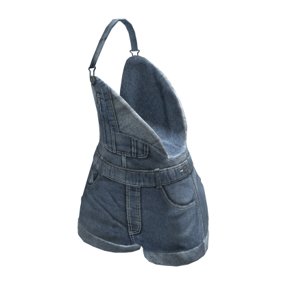 overall shorts off shoulder