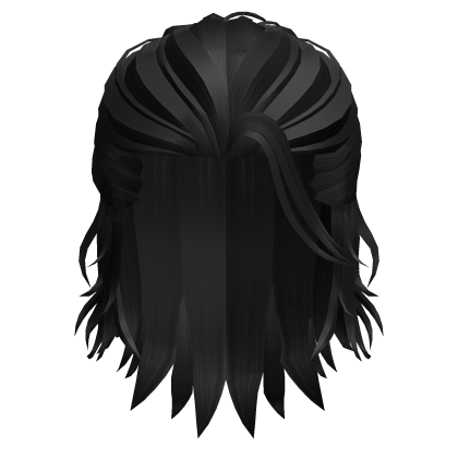 Samurai Ponytail Man Hair - Black Roblox item