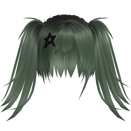 Zombie Scene Vkei Long Pigtails w/ Star Clip Roblox item