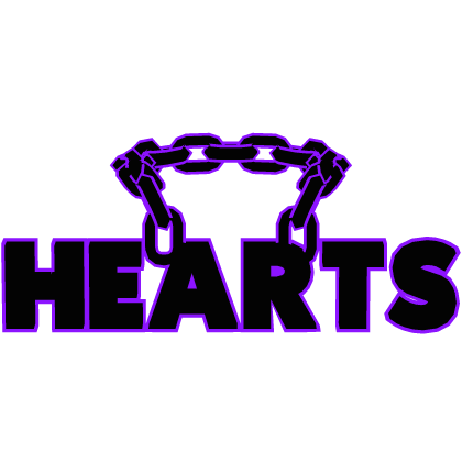Cartoony Purple Hearts Chain Roblox item