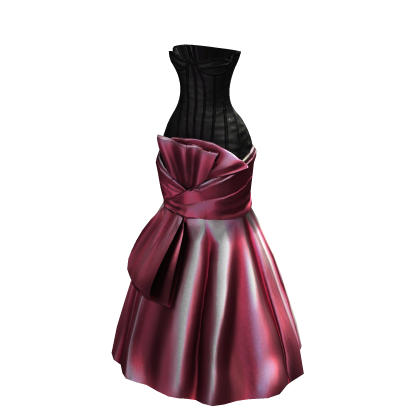Stunning Fashion Pink Satin Bow Dress thumbnail