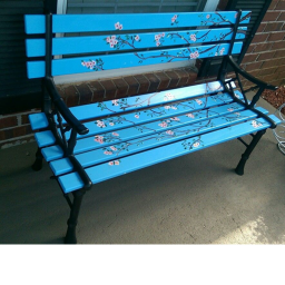 paint a giant park bench.