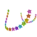 [3.0/Woman] Hip Stars Neon Rainbow