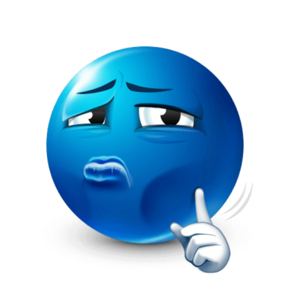 Blue emoji mewing Roblox decal