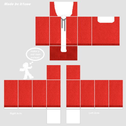 Red Jacket w/ White Hoodie Roblox decal