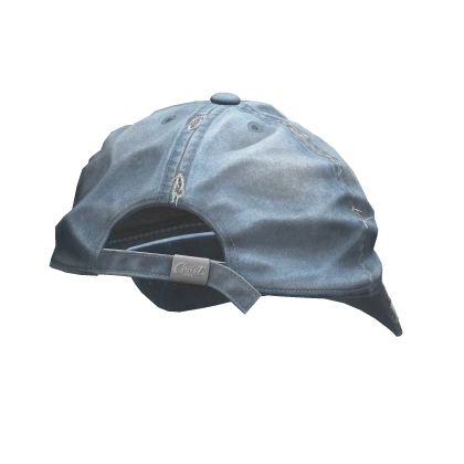Denim Backwards Cap Blue Washed Grunge Y2K Hat | Roblox Item