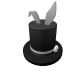 [LIMITED] Black Bunny Top Hat w/ Eggs (EASTER!)