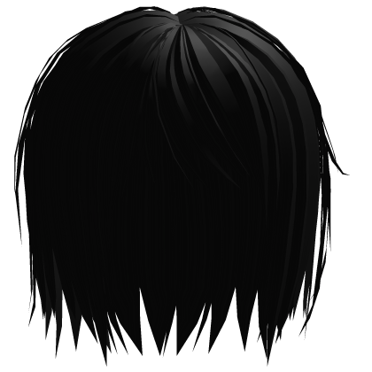 black sideswept long emo goth boy hair 120. Roblox item