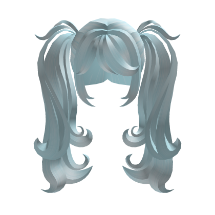 fluffy cute cozy kawaii cyan pigtails v2