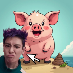 [💜THANOS]Pig polygon