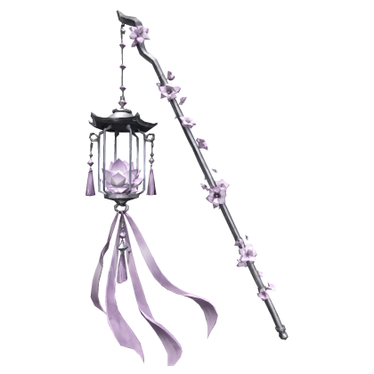 Lavender Ethereal Maximalist Lotus Flower Lantern