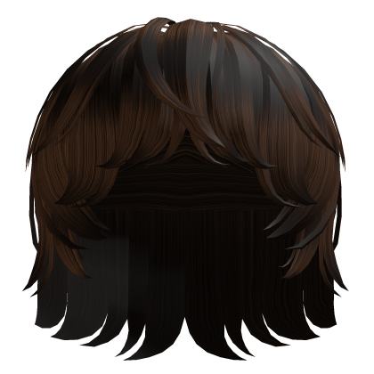 Dark Brown Short Modcut Clean Hair Roblox item