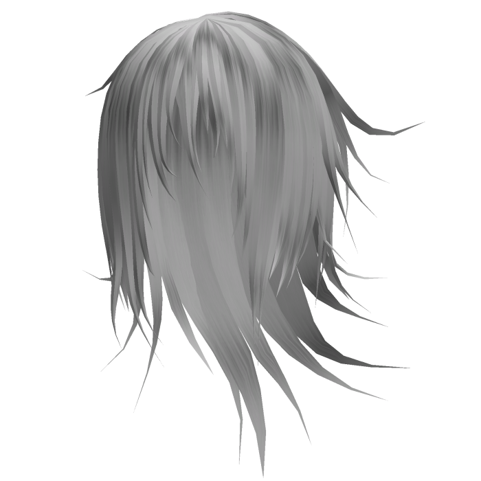 Faint White Long Emo Vkei Windy Model Hair 74. 