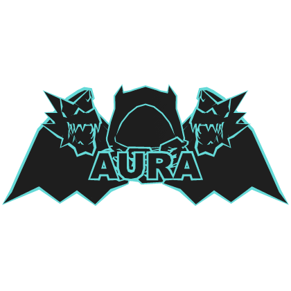 Cyan Hood Chain Dragon Wings AURA Combo
