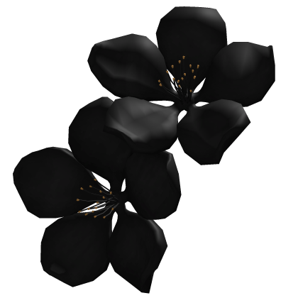 Black Sakura Cherry Blossom Flowers Clip  Roblox item