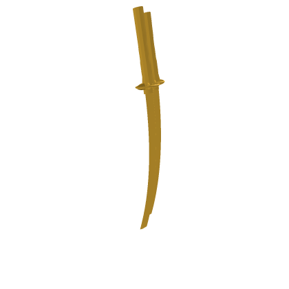 double golden katana