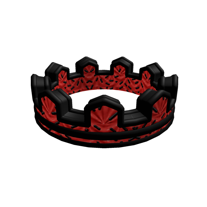 Crown-Fetti Cake Add-on Red/Black