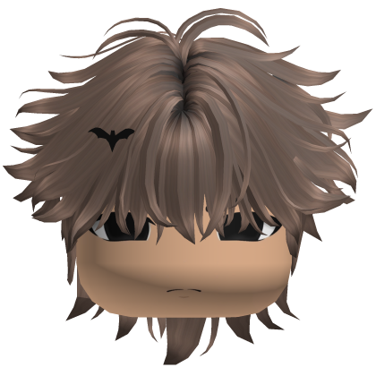 🎃 Messy Emo Halloween Boy Hair (Brown) Roblox item