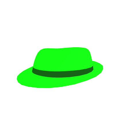 Green Neon Glow Fedora