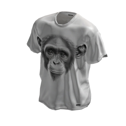 🐒🎨 White Monkey Sketch Tee w Animal Series [PBR] thumbnail