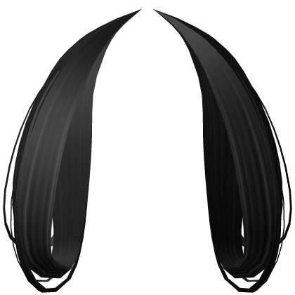 Cute Bunny Ears Hair Extensions (Black) Roblox item