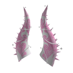 Pink sparkle horns