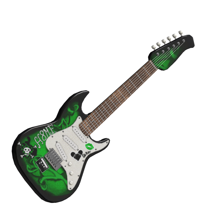 green scene electric guitar