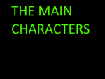 The Main Characters of The World