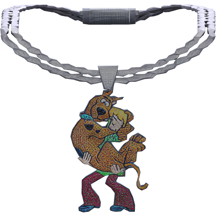 Scooby & shaggy Necklace Chain Bling [1.0]