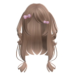 Korean Style Pigtail with bow (Khaki)