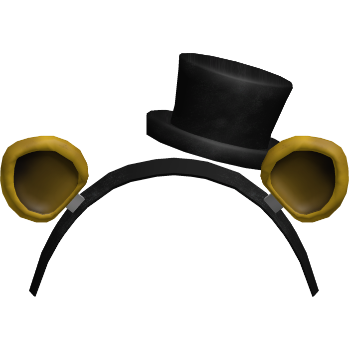 ♡ | animatronic bear golden ears headband top hat
