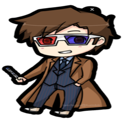 10th Doctor Chibi Roblox decal