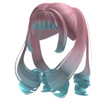 Cute Cotton Candy Fairy Curly Twirl Pigtails