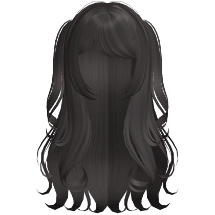 adorable wispy curly pigtails hair in brown