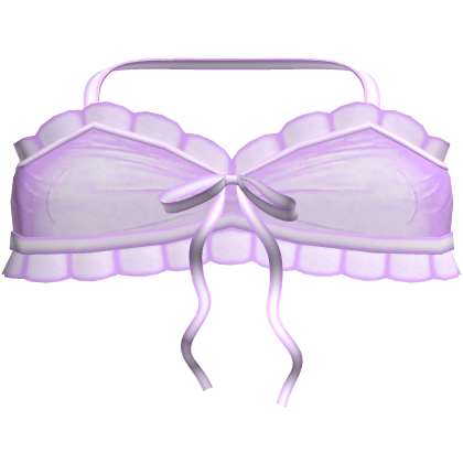 ♡: cute little ruffled cropped top in lavender