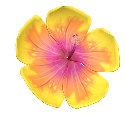 Summer Hibiscus hair flower  Roblox item