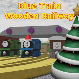 Blue Train Wooden Railway - Christmas Version! icon