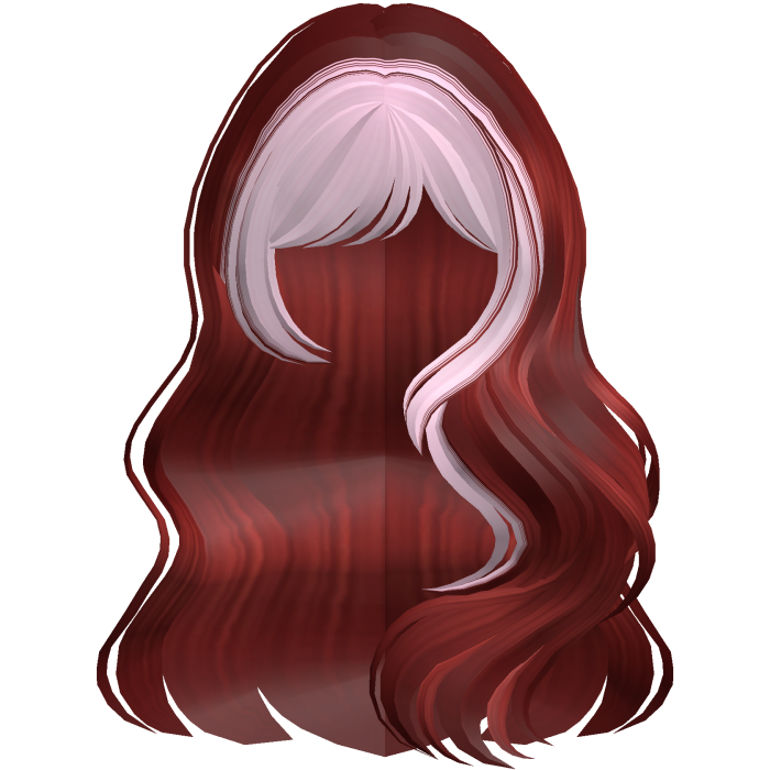 Long Wavy Layered Blowout in Red Pink