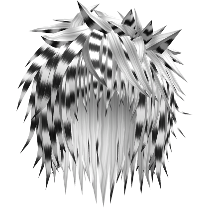 snow leopard emo spiky messy vampire anime hair