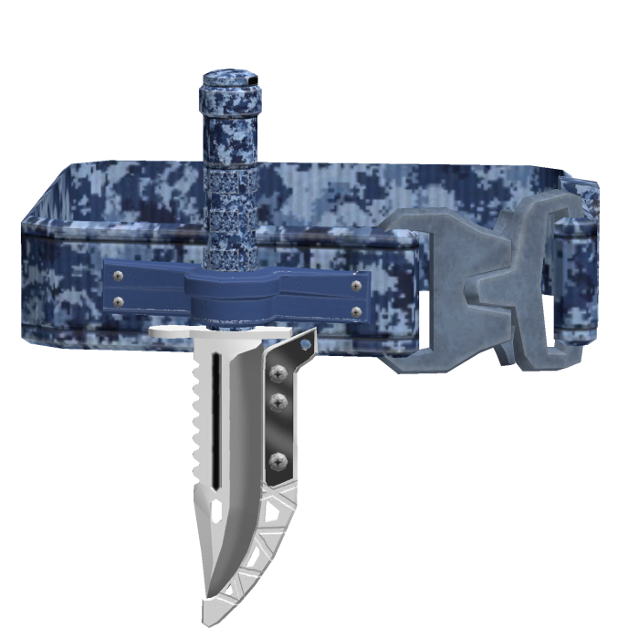 Strapped Tactical Shoulder Knife