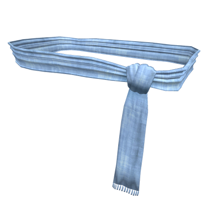 Roblox Item [1.0] Stylish Fringed Blue Scarf Tie