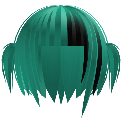 🕸️๋. ⭑ Mourning Gothic Pigtails || Teal