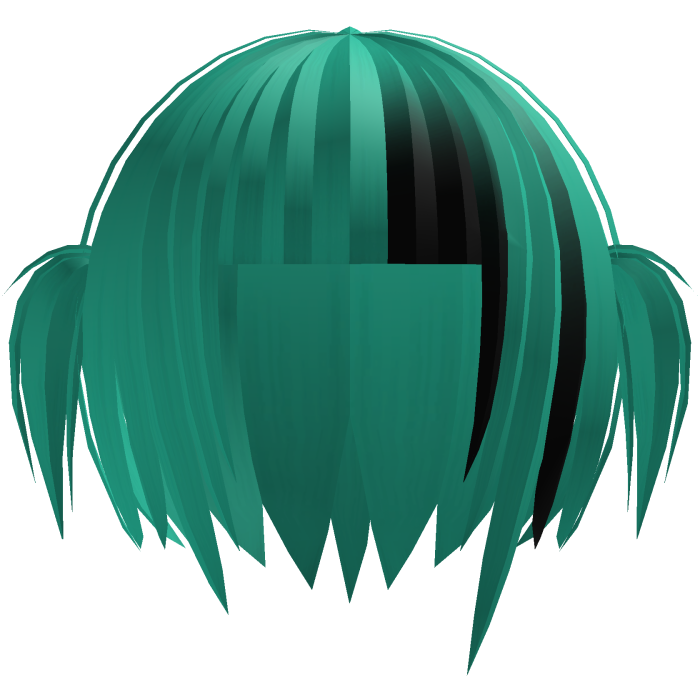 🕸️๋. ⭑ Mourning Gothic Pigtails || Teal